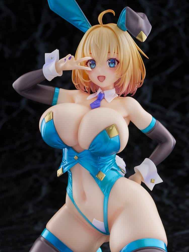 Original Karaktär KoiKoi -Sakura- PVC Figur 1/6 Sophia F. Shirring Blå Kanin Version 20 cm