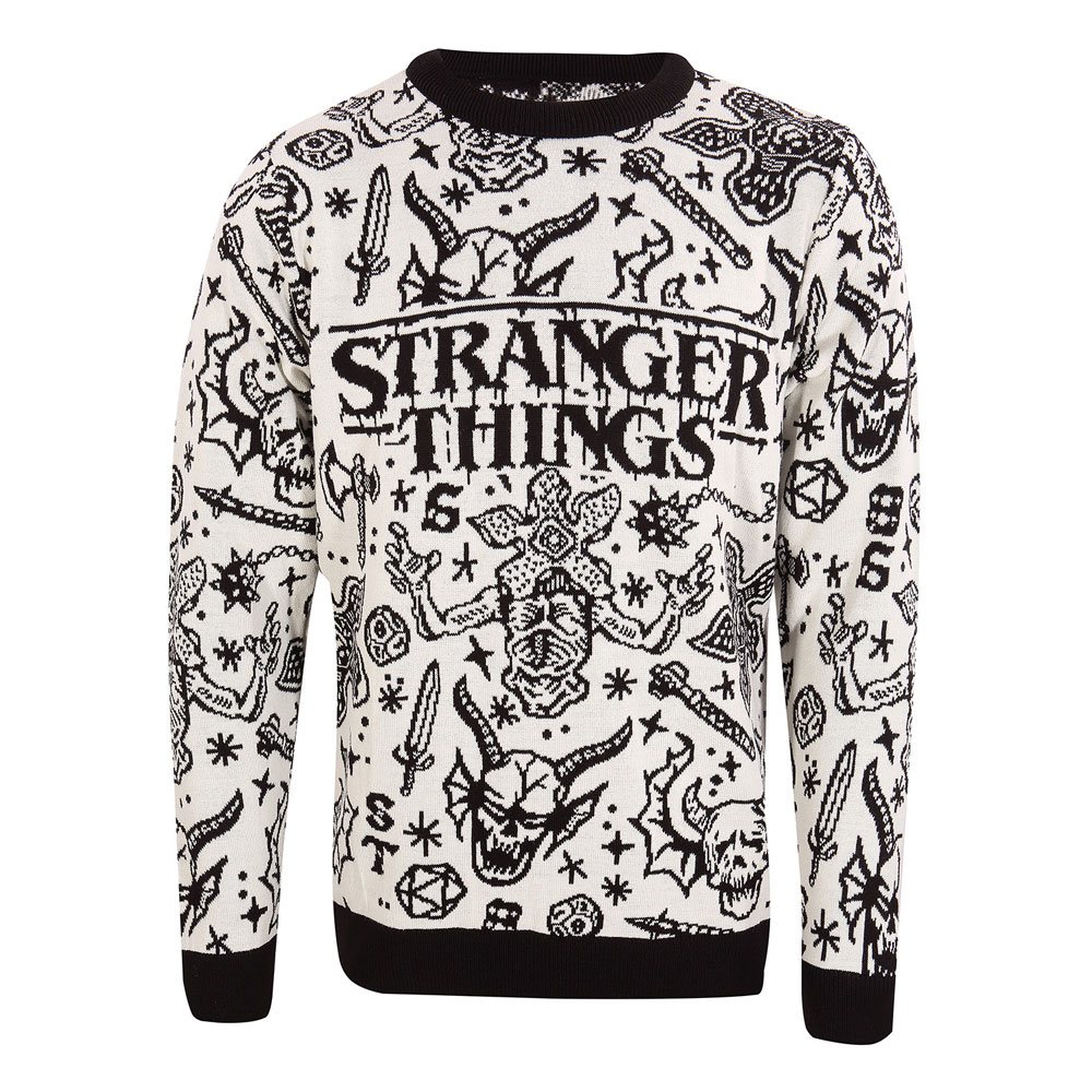 Stranger Things Sweatshirt Christmas Jumper Collage Storlek M Heroes Inc