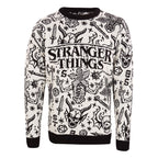 Stranger Things Sweatshirt Christmas Jumper Collage Storlek M Heroes Inc