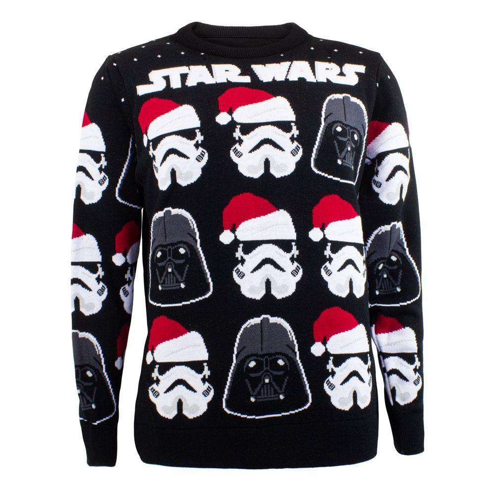 Star Wars Sweatshirt Christmas Jumper Darth Vader / Stormtrooper Heroes Inc