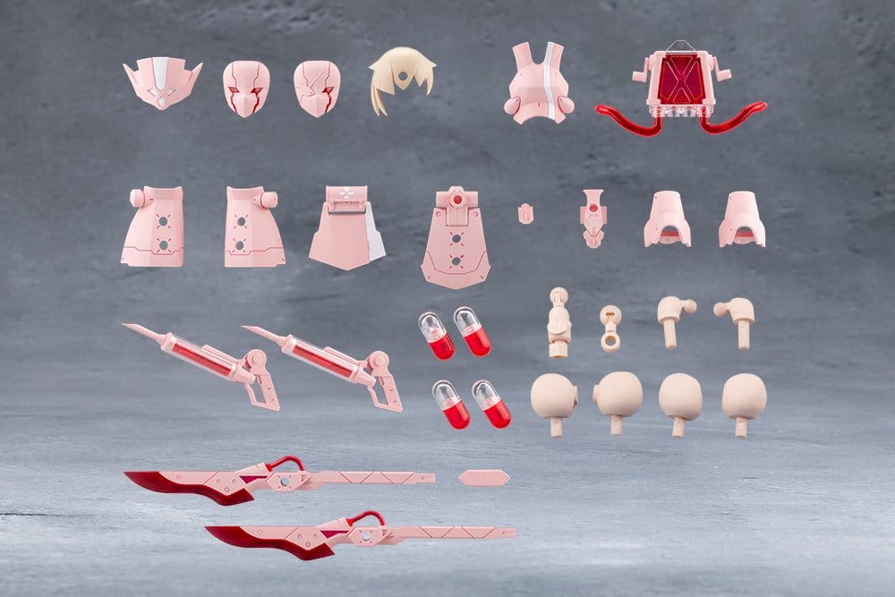Megalomaria Unlimited Universe Plastic Model Kit Accessory Set Metamorphose Unit Exarmor Pink Nurse