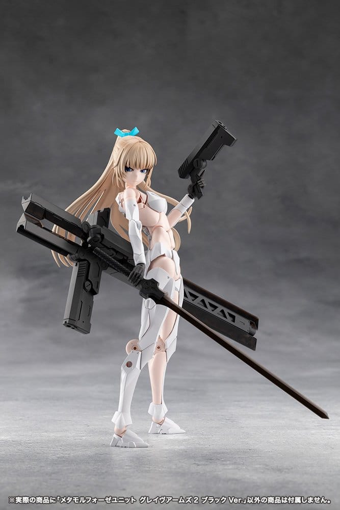 Megalomaria Unlimited Universe Plastmodellkit Tillbehörsset Metamorphose Unit Grave Arms 2 Svart Ver.