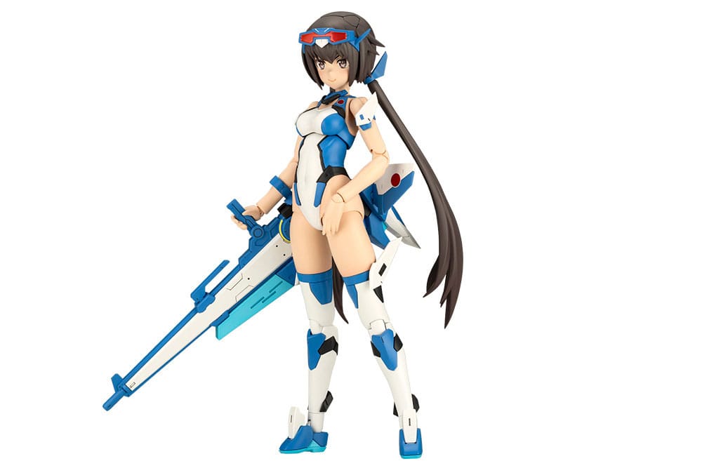 Frame Arms Girl Plastmodellkit Stylet Baddräkt Blå Impuls Färg Version 16 cm Kotobukiya