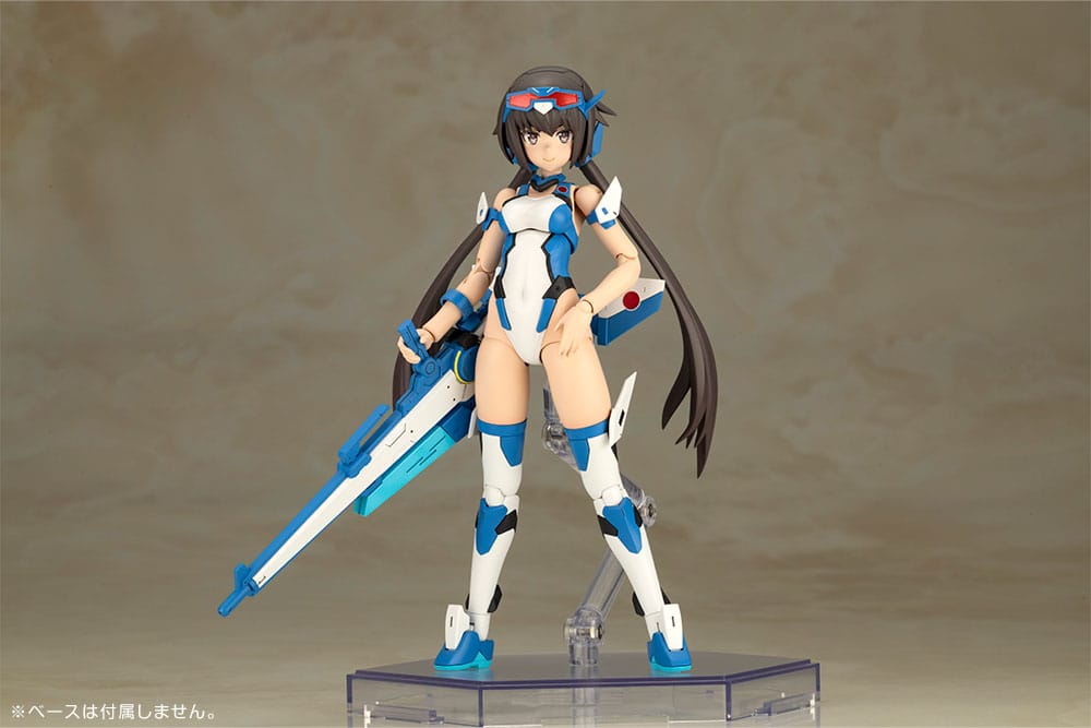 Frame Arms Girl Plastmodellkit Stylet Baddräkt Blå Impuls Färg Version 16 cm Kotobukiya