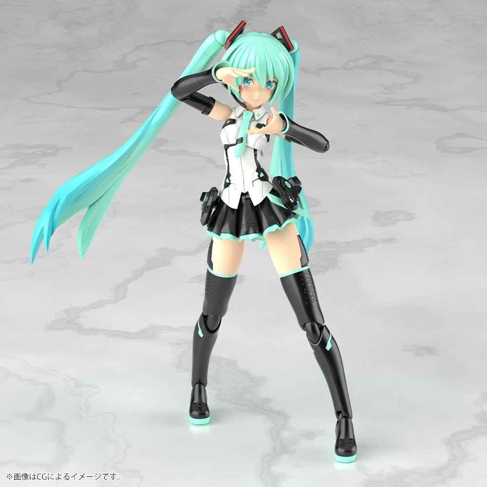 Frame Arms Girl Plastmodell Kit Grande Scale Frame Musikflicka Hatsune Miku 25 cm