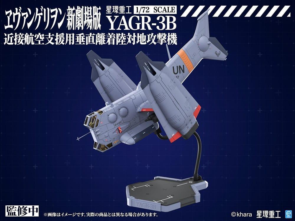 Evangelion: 3.0 Du kan (inte) göra om Plastmodell Sats 1/72 YAGR-3B UNAF Close Air Support VTOL Flygplan 14 cm Kotobukiya