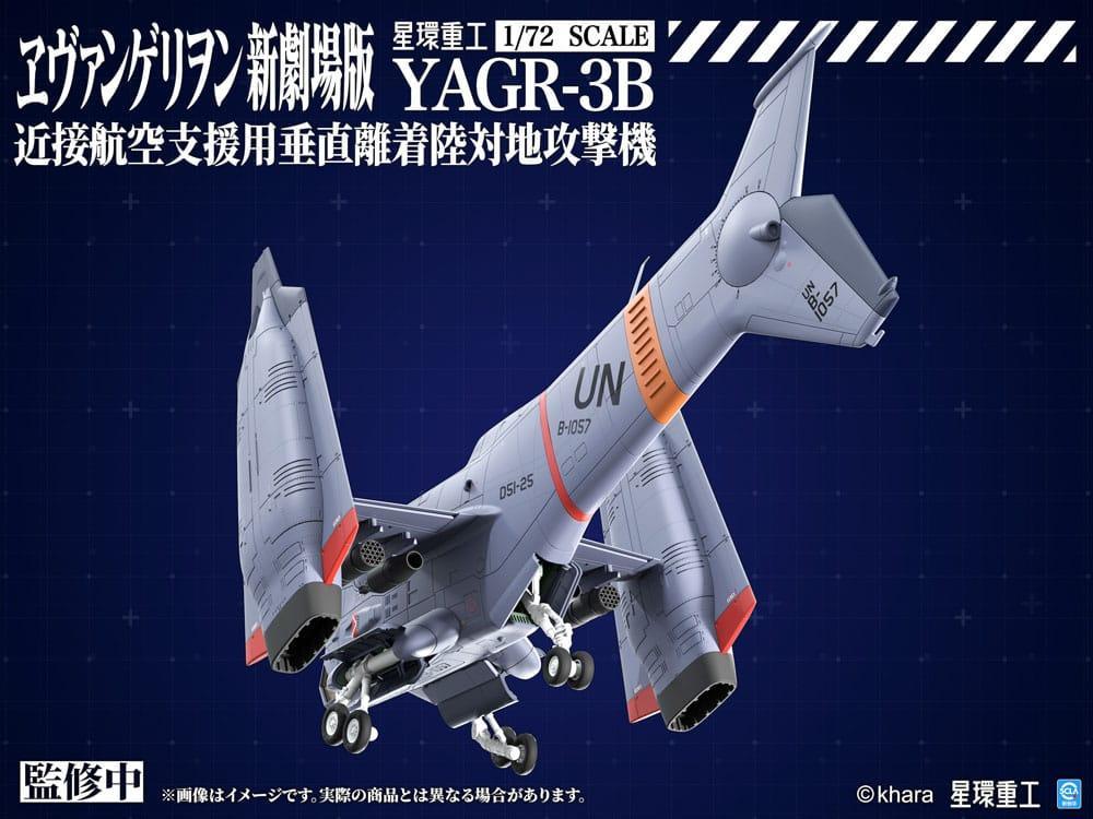 Evangelion: 3.0 Du kan (inte) göra om Plastmodell Sats 1/72 YAGR-3B UNAF Close Air Support VTOL Flygplan 14 cm Kotobukiya