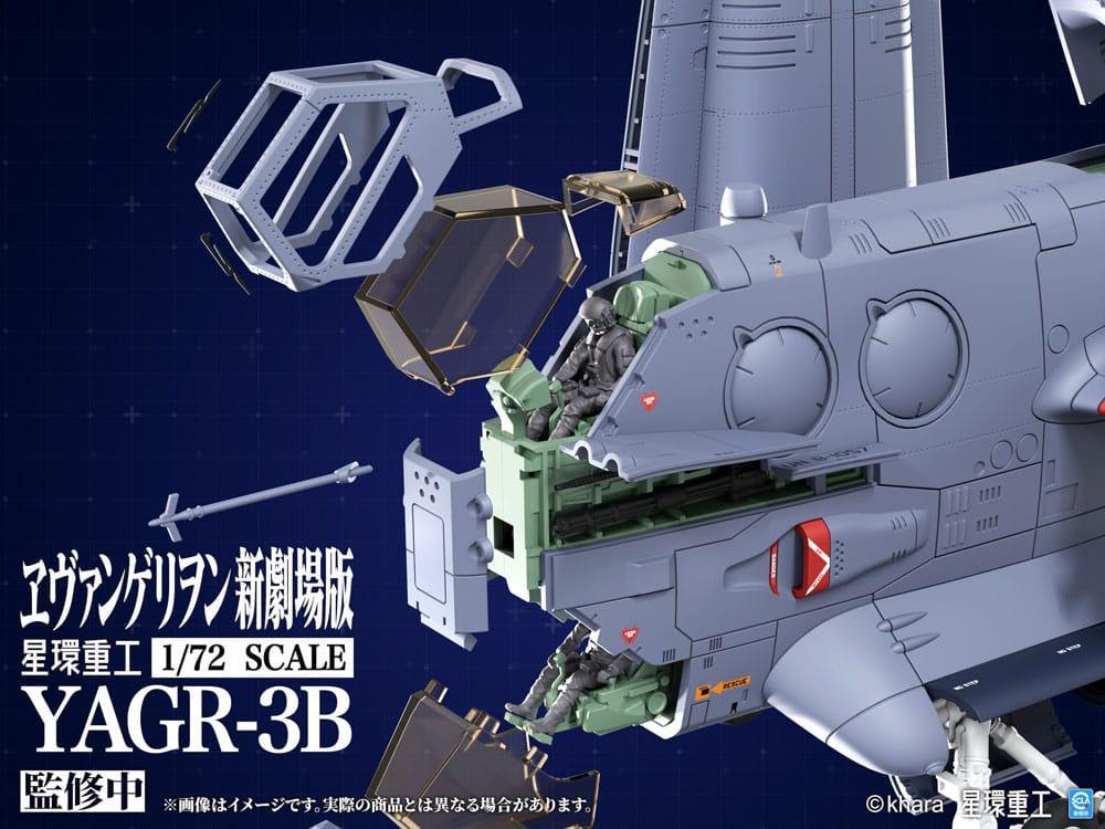 Evangelion: 3.0 Du kan (inte) göra om Plastmodell Sats 1/72 YAGR-3B UNAF Close Air Support VTOL Flygplan 14 cm Kotobukiya