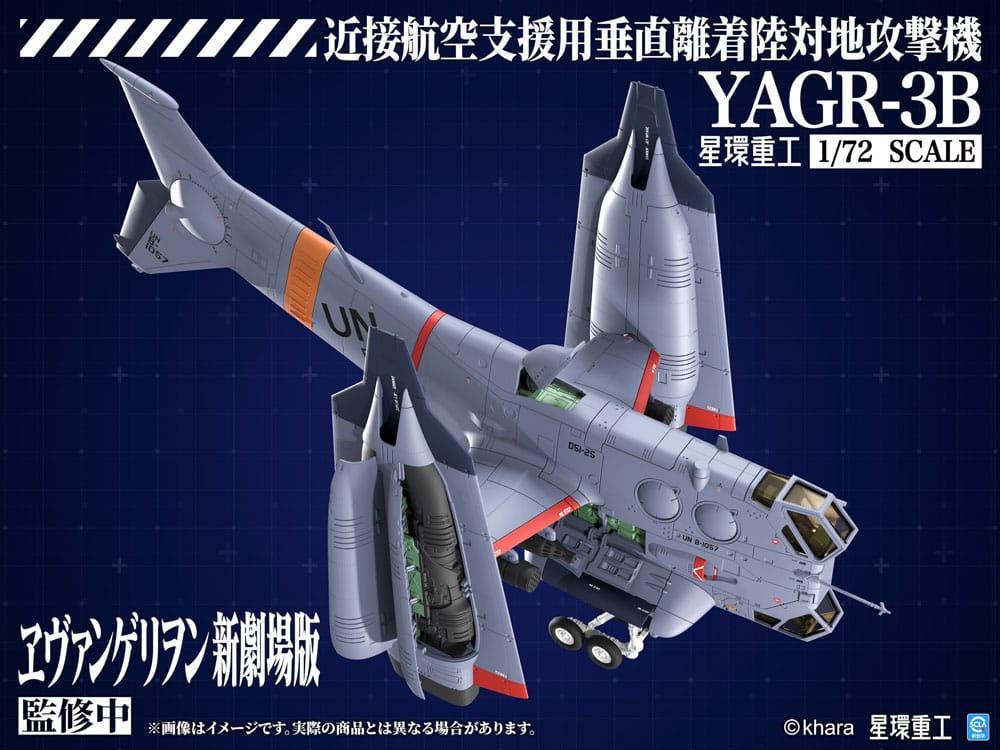 Evangelion: 3.0 Du kan (inte) göra om Plastmodell Sats 1/72 YAGR-3B UNAF Close Air Support VTOL Flygplan 14 cm Kotobukiya