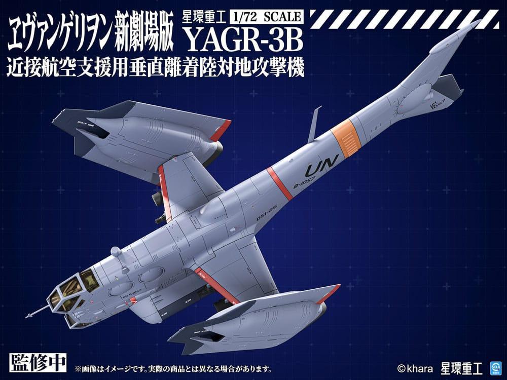 Evangelion: 3.0 Du kan (inte) göra om Plastmodell Sats 1/72 YAGR-3B UNAF Close Air Support VTOL Flygplan 14 cm Kotobukiya