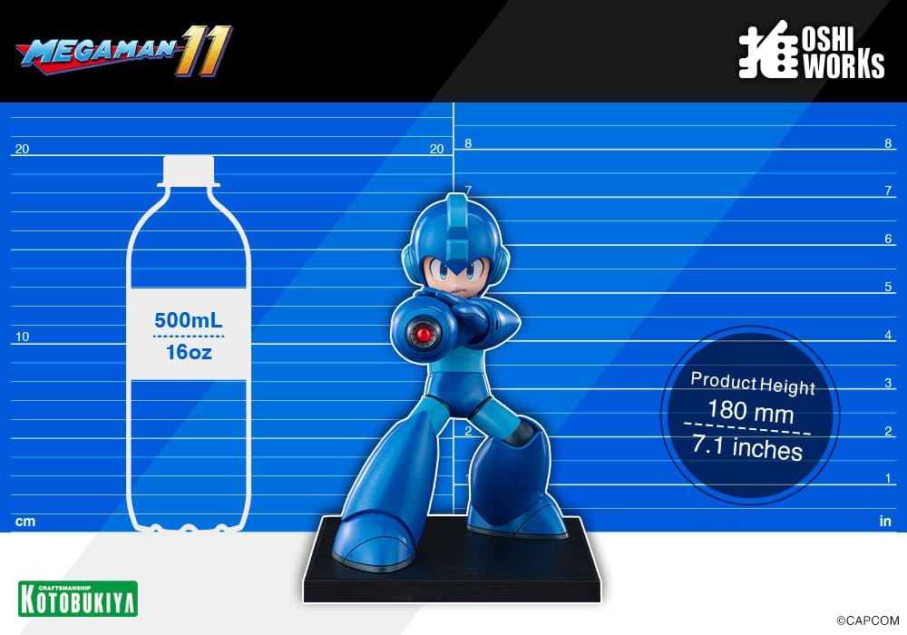 Mega Man Oshi Works PVC-figur Mega Man 18 cm