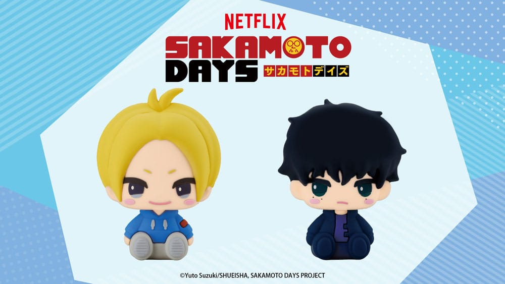 Sakamoto Days Pote Raba Gummi Maskot PVC Mini Figur Asakura Shin & Seba Natsuki 8 cm Kotobukiya