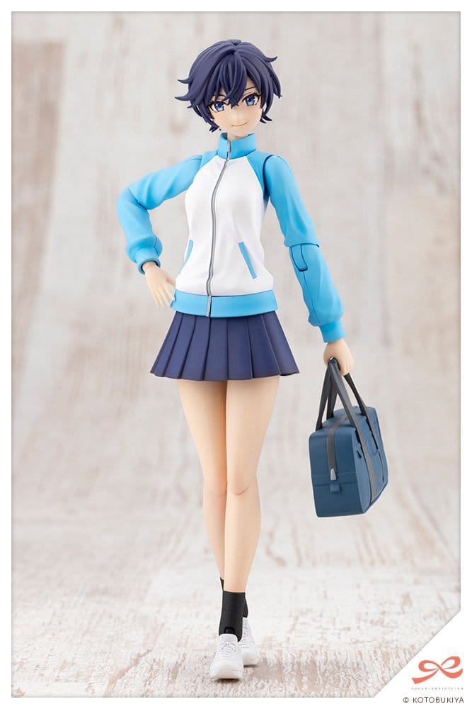 Sousai Shojo Teien Plastmodellbyggsats 1/10 Rui Saotome Touou High School träningsdräkt 16 cm