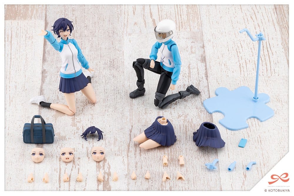 Sousai Shojo Teien Plastmodellbyggsats 1/10 Rui Saotome Touou High School träningsdräkt 16 cm