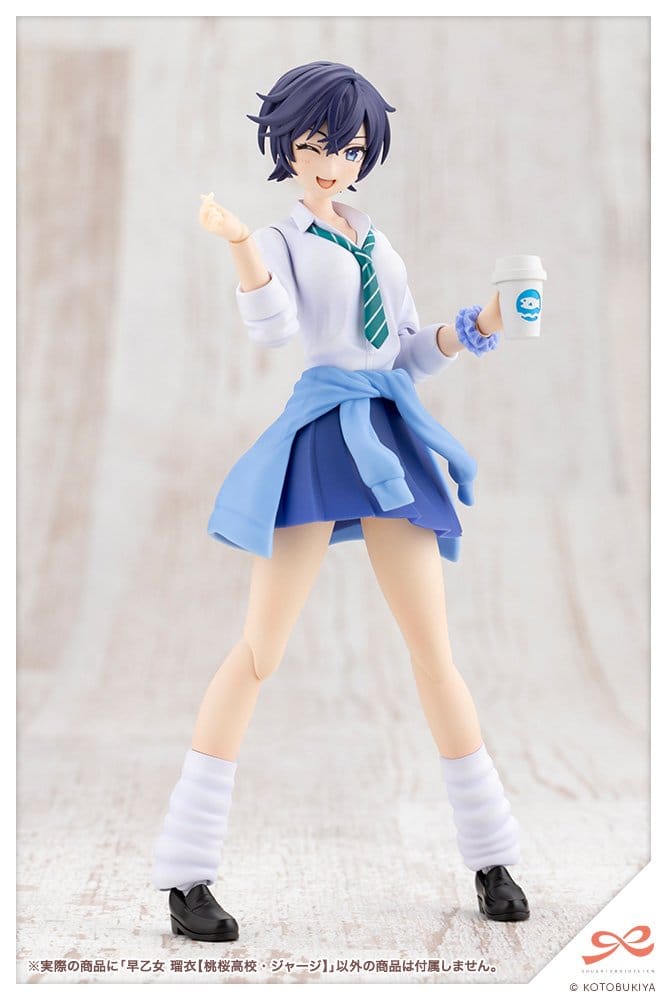 Sousai Shojo Teien Plastmodellbyggsats 1/10 Rui Saotome Touou High School träningsdräkt 16 cm