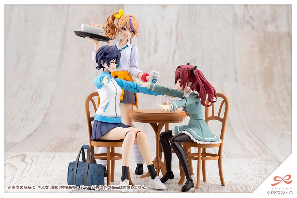 Sousai Shojo Teien Plastmodellbyggsats 1/10 Rui Saotome Touou High School träningsdräkt 16 cm