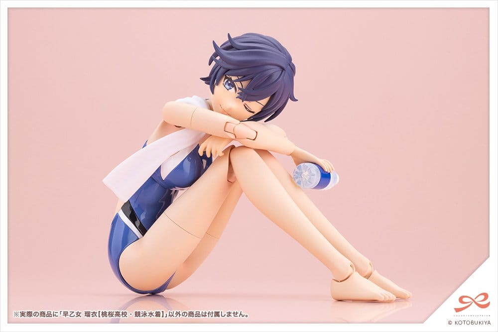 Sousaishojoteien Plastmodell 1/10 Rui Saotome Touou Gymnasiums Tävlingstätbaddräkt 16 cm