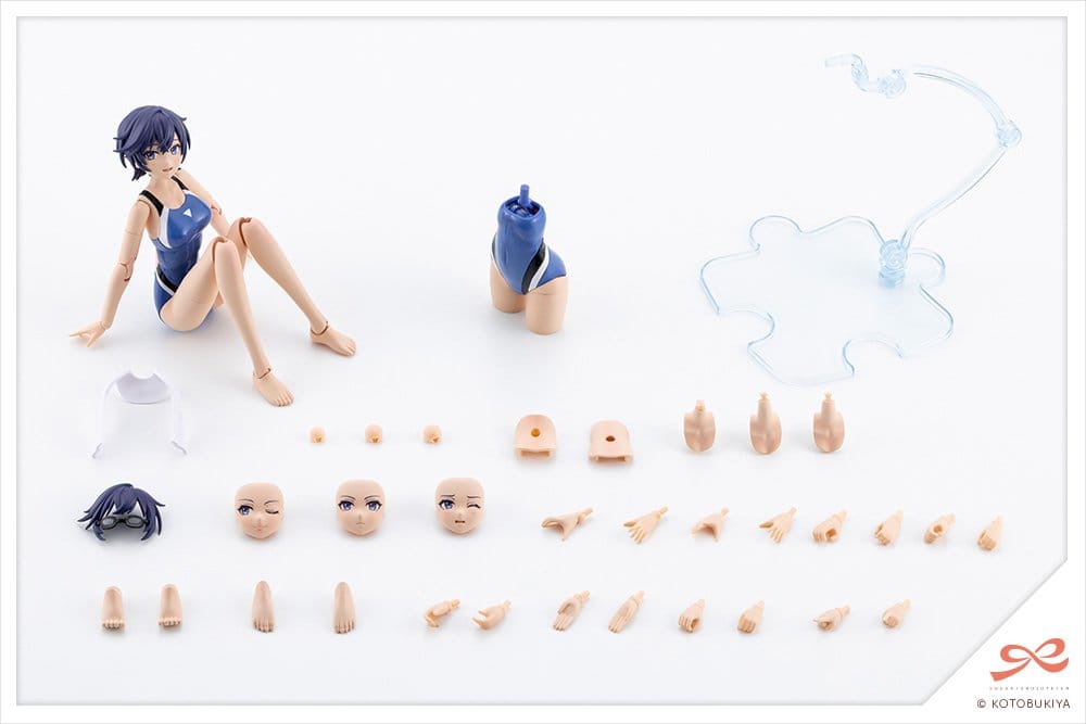 Sousai Shojo Teien Plastic Model 1/10 Rui Saotome Touou High School Competition Swimsuit 16 cm