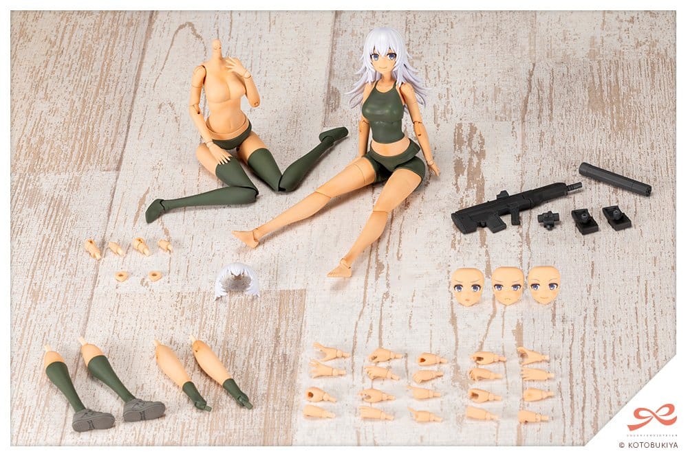 Sousai Shojo Teien Plastmodell Sats 1/10 Träningsvarg 16 cm