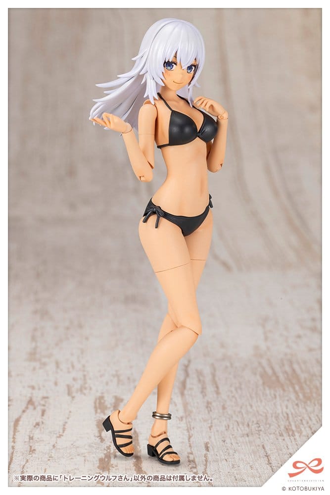 Sousai Shojo Teien Plastmodell Sats 1/10 Träningsvarg 16 cm