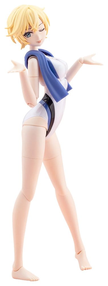 Sousaishojoteien Plastic Model 1/10 Rui Saotome Touou High School Competition Swimsuit Dream Style White Dolphin 16 cm