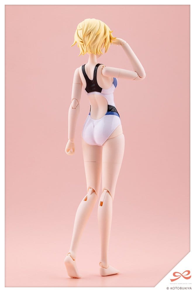Sousaishojoteien Plastic Model 1/10 Rui Saotome Touou High School Competition Swimsuit Dream Style White Dolphin 16 cm