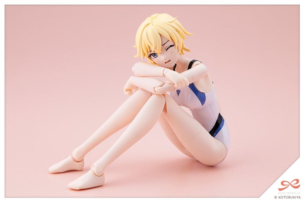 Sousaishojoteien Plastic Model 1/10 Rui Saotome Touou High School Competition Swimsuit Dream Style White Dolphin 16 cm