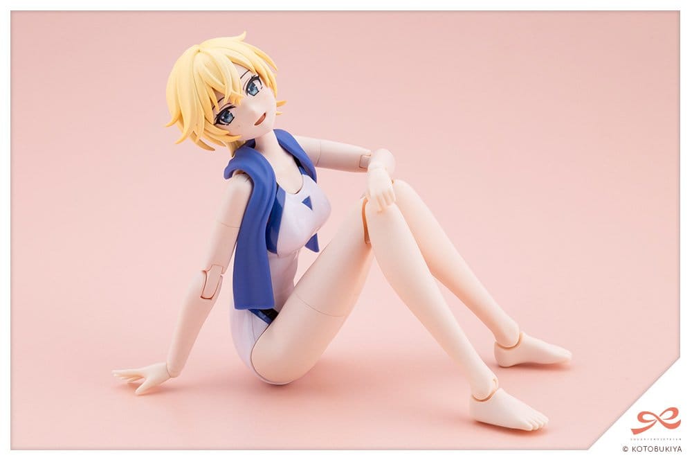 Sousaishojoteien Plastic Model 1/10 Rui Saotome Touou High School Competition Swimsuit Dream Style White Dolphin 16 cm