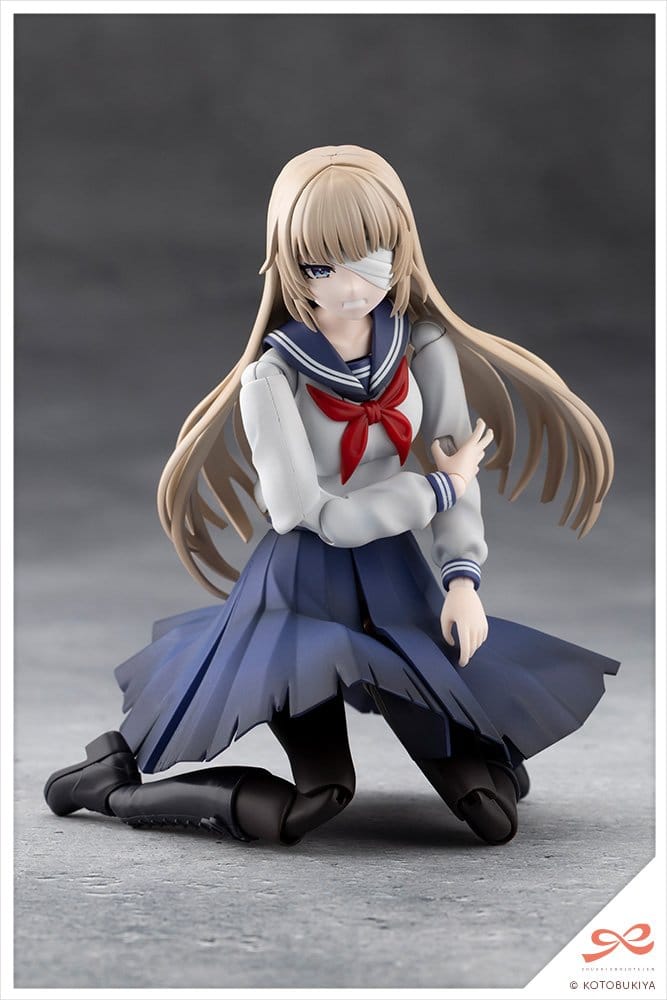 Sousai Shojo Teien Plastmodell 1/10 Kuon Yakushiji Maria Kagaribi Skadad Version Skolflicka Emulation 16 cm