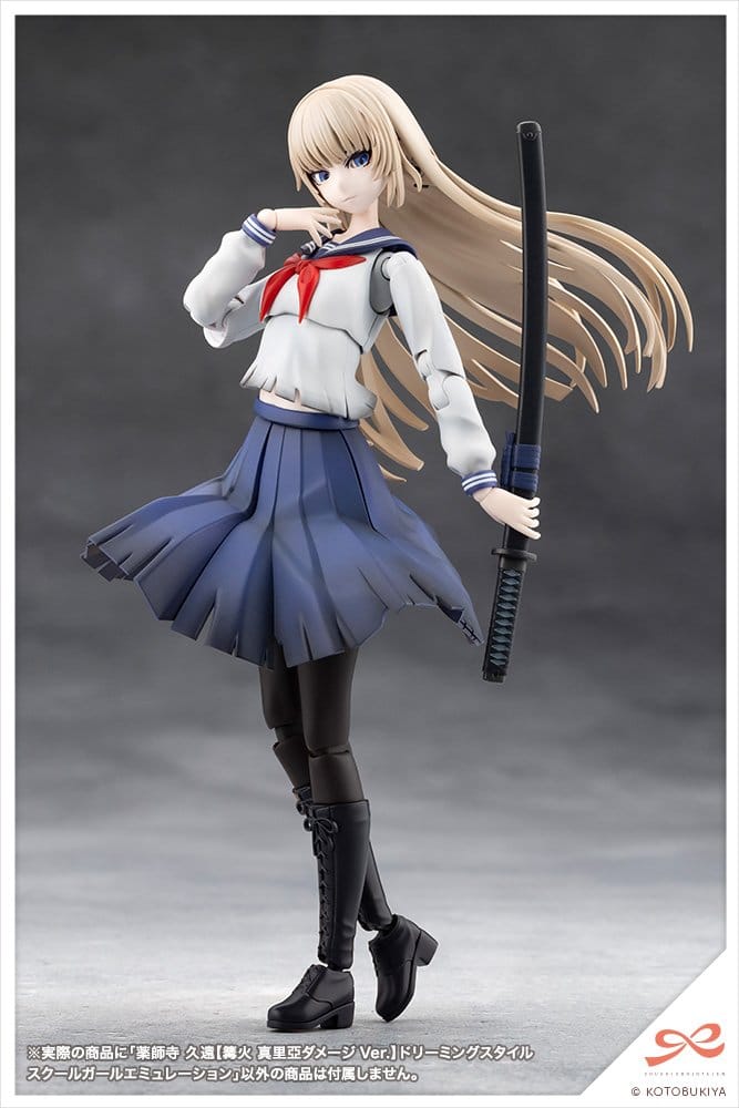 Sousai Shojo Teien Plastmodell 1/10 Kuon Yakushiji Maria Kagaribi Skadad Version Skolflicka Emulation 16 cm