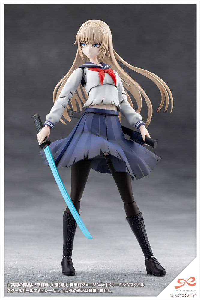 Sousai Shojo Teien Plastmodell 1/10 Kuon Yakushiji Maria Kagaribi Skadad Version Skolflicka Emulation 16 cm
