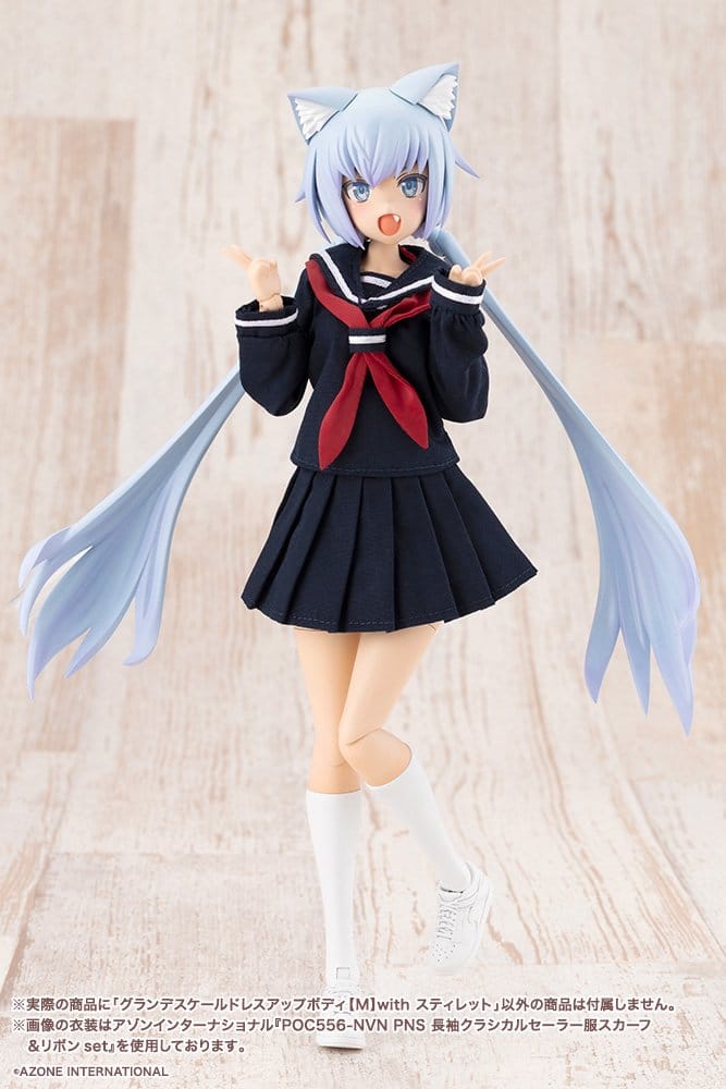 Sousaishojoteien Plastmodellbyggsats Grand Scale Dress Up Body M med Stylet 25 cm