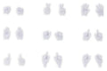 Megami Device M.S.G. Plastic Model Kit 1/1 09 Hand Set Skin Color White