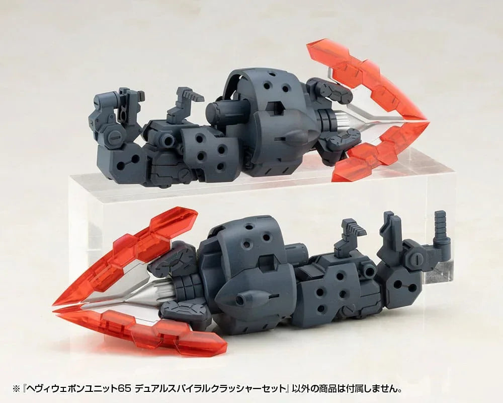 Kotobukiya M.S.G. Modellkit Tillbehörsset Heavy Weapon Unit 65 Dual Spiral Crusher Set Kotobukiya