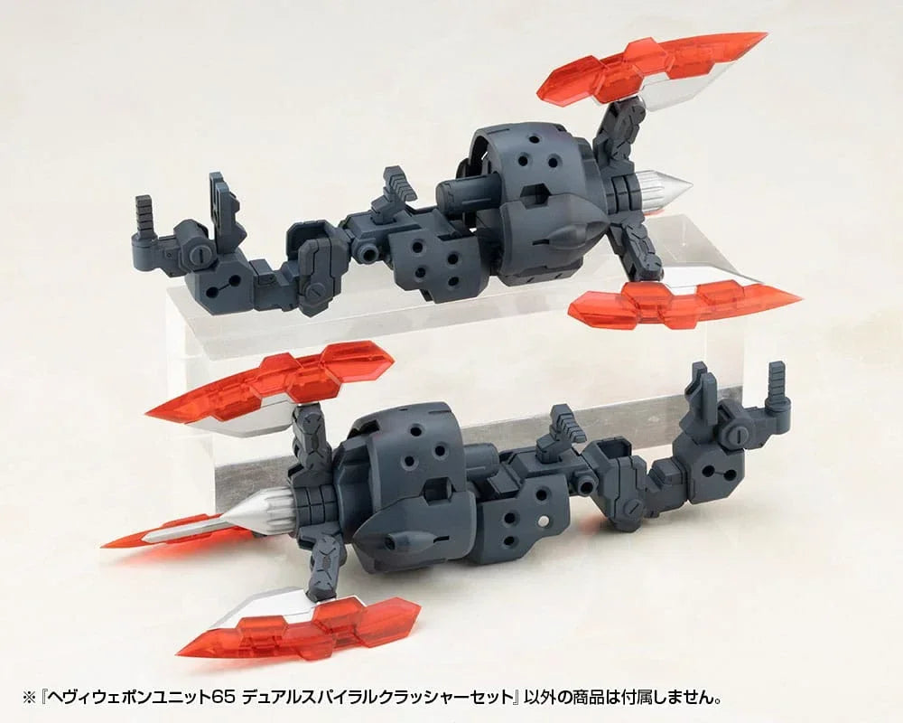 Kotobukiya M.S.G. Modellkit Tillbehörsset Heavy Weapon Unit 65 Dual Spiral Crusher Set Kotobukiya