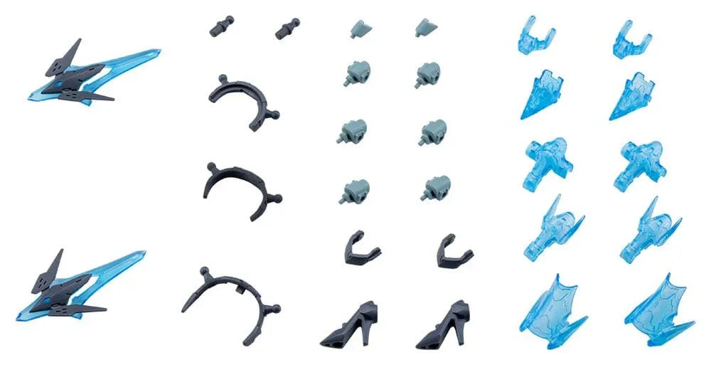 Kotobukiya M.S.G. Modellkit Tilläggsset Mecha Supply 34 Holonic Huvudbonad & Holonic Högklackar Grå Ver. Kotobukiya
