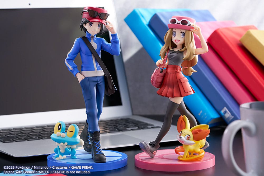 Pokémon ARTFXJ Figur 1/8 Calem & Froakie 20 cm Kotobukiya