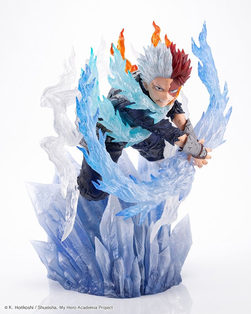 My Hero Academia ARTFX J PVC-figur 1/8 Shoto Todoroki Kallflammas Bleka Klinge-version 24 cm