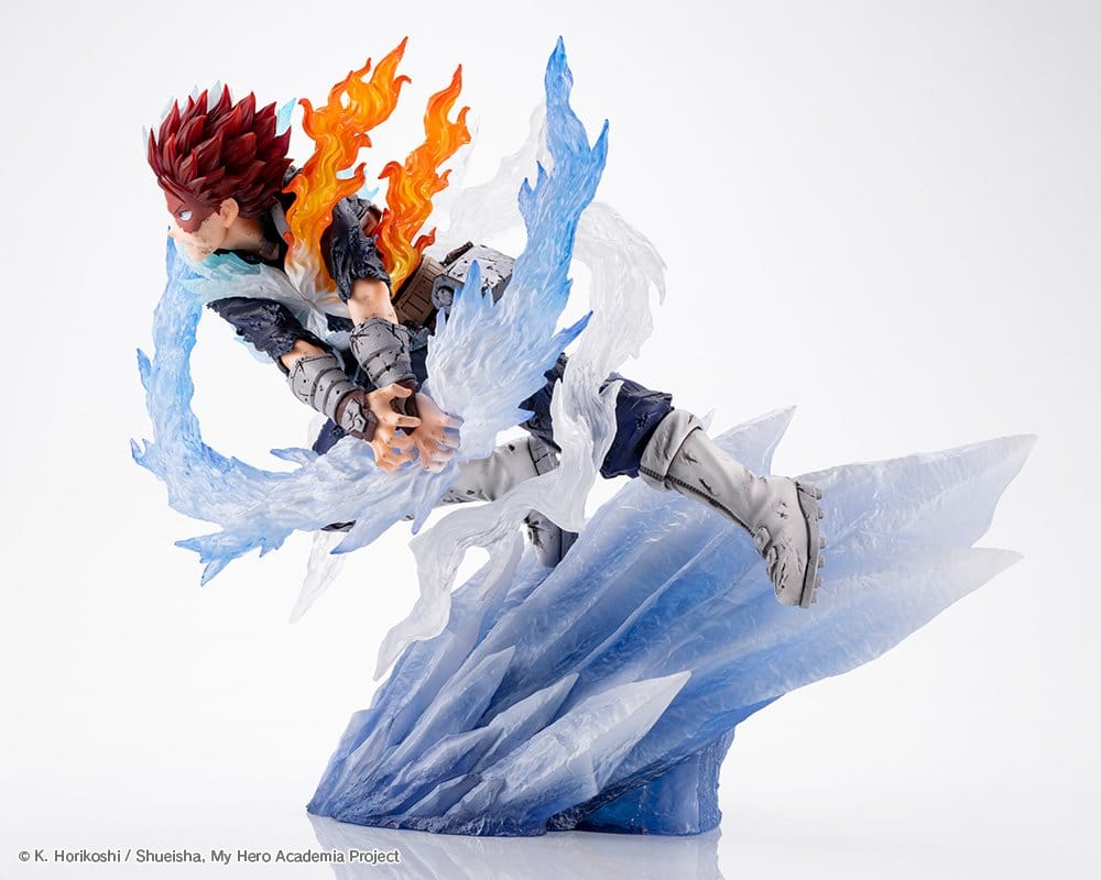 My Hero Academia ARTFX J PVC-figur 1/8 Shoto Todoroki Kallflammas Bleka Klinge-version 24 cm