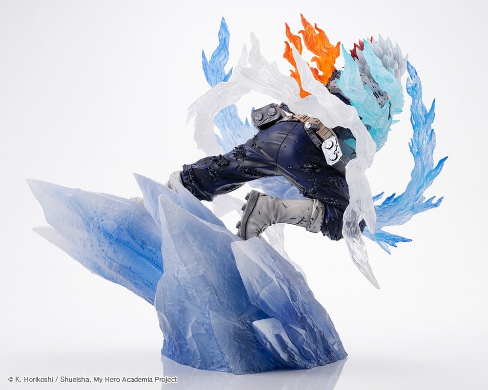 My Hero Academia ARTFX J PVC-figur 1/8 Shoto Todoroki Kallflammas Bleka Klinge-version 24 cm