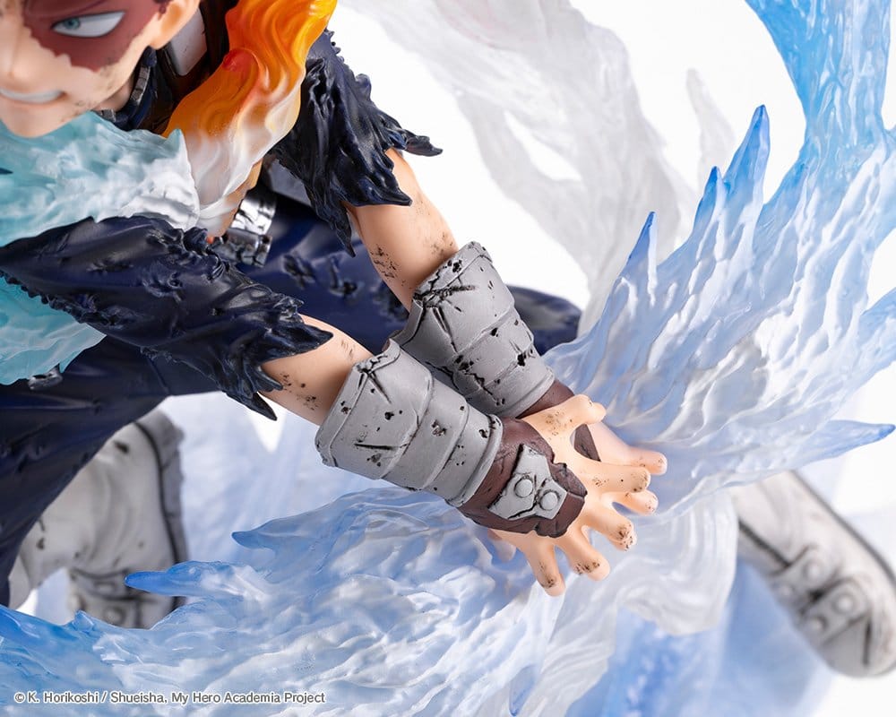 My Hero Academia ARTFX J PVC-figur 1/8 Shoto Todoroki Kallflammas Bleka Klinge-version 24 cm