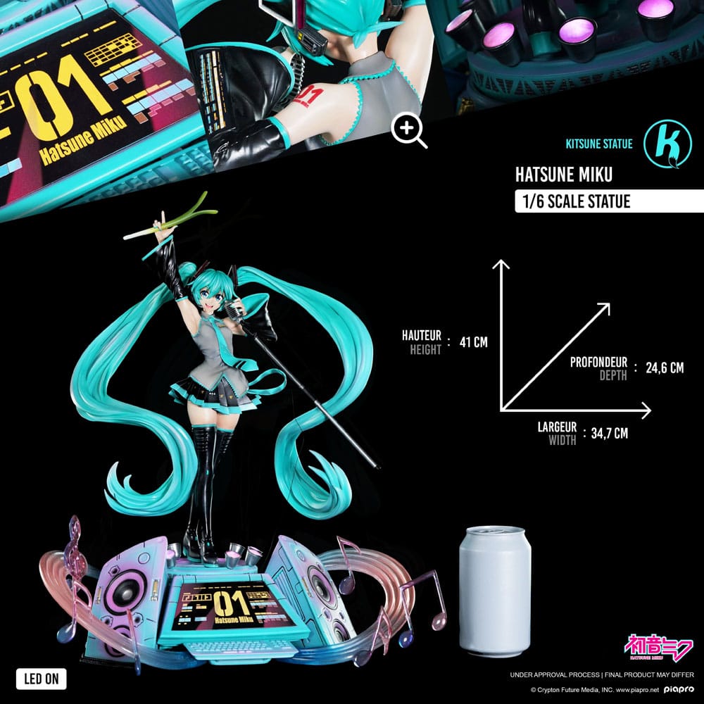 Hatsune Miku Figur 1/6 - Imponerande 41 cm Samlarfigur Kitsune Statue