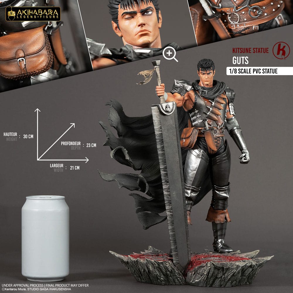 Berserk Akihabara Legend Figur PVC Figur 1/8 Guts 30 cm Kitsune Statue