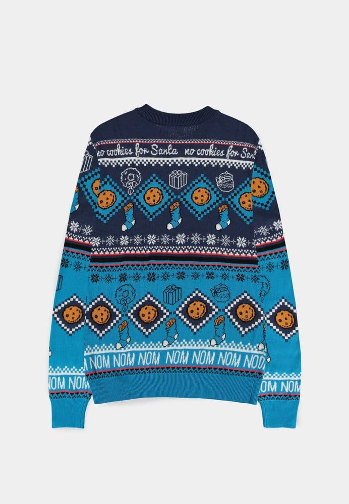 Sesame Street Christmas Sweater Cookie Monster Size XXL