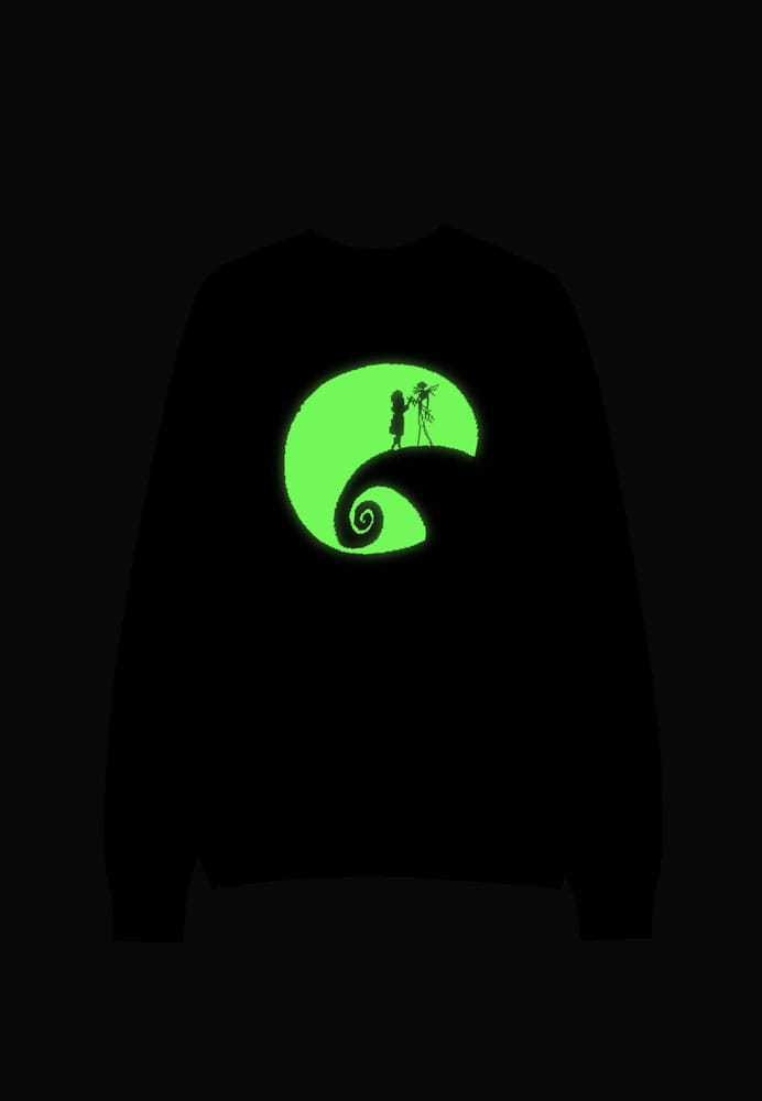 Nightmare Before Christmas Sweater Glow in the Dark (Christmas Jumper) Size M Difuzed