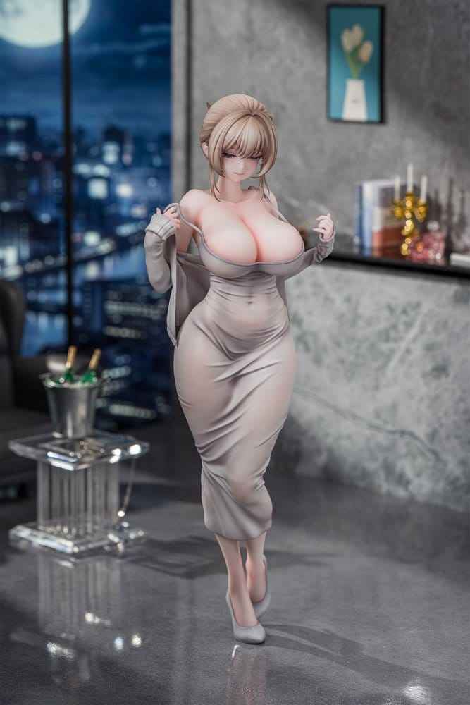 Original Karaktär PVC-figur 1/6 Muboubi na Erin illustration av Gwan-E 28 cm