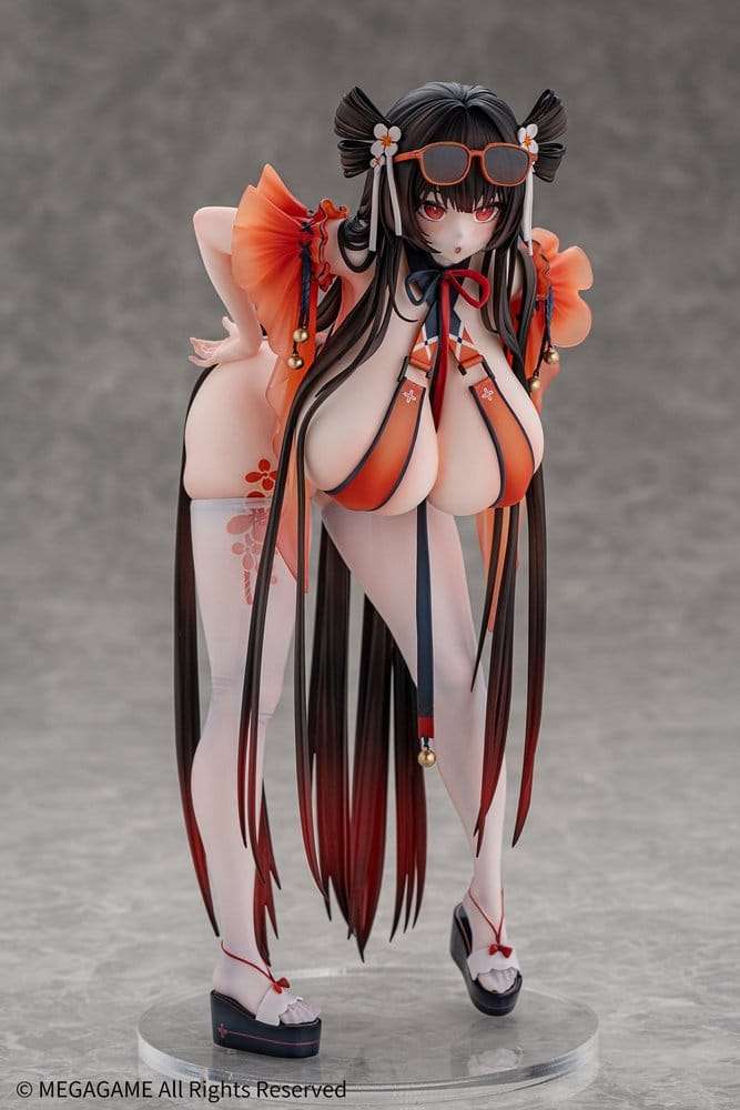 Daiblos Core PVC-figur 1/6 Maree Rouge Rakubai no Utage Version 25 cm