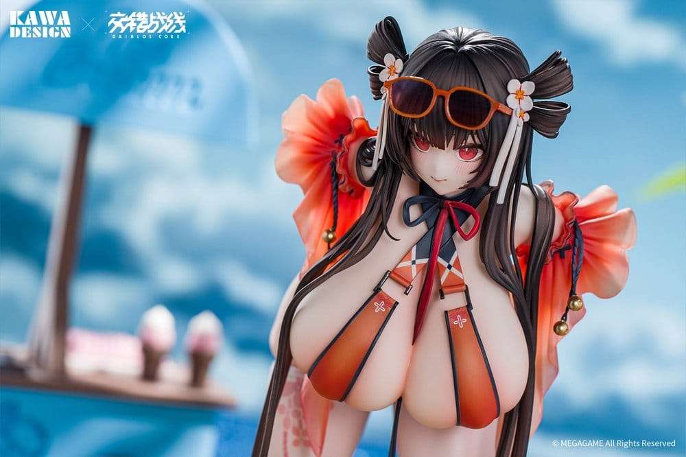 Daiblos Core PVC-figur 1/6 Maree Rouge Rakubai no Utage Version 25 cm