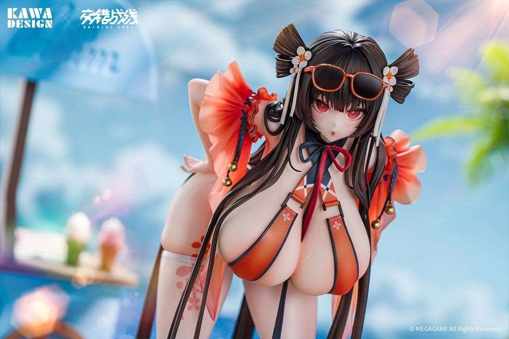 Daiblos Core PVC-figur 1/6 Maree Rouge Rakubai no Utage Wet Ver. 25 cm