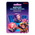 KPop Demon Hunters Pin-Back Buttons 3-Pack Pyramid International